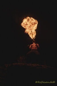 Magie des Feuers wird mit diesem Bild abgeschlossen